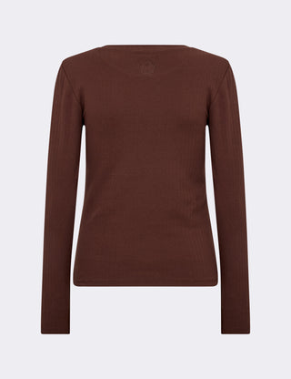 LR-NEDDIE 4 T-shirt Mørk brun