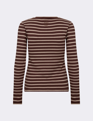 LR-NEDDIE 2 T-shirt Mørk brun