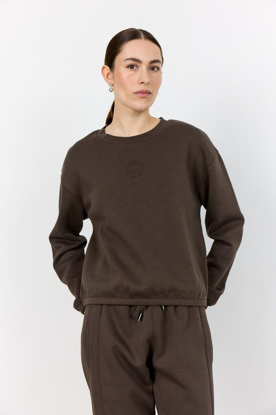 LR-NUKA 13 Sweatshirt Mørk brun