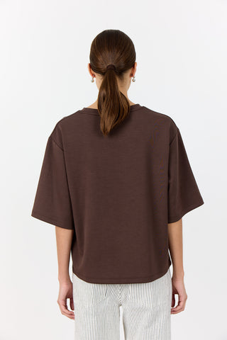 LR-EZRA 11 T-shirt Mørk brun