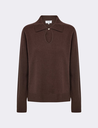 LR-ELOISE 13 Strik Mørk brun