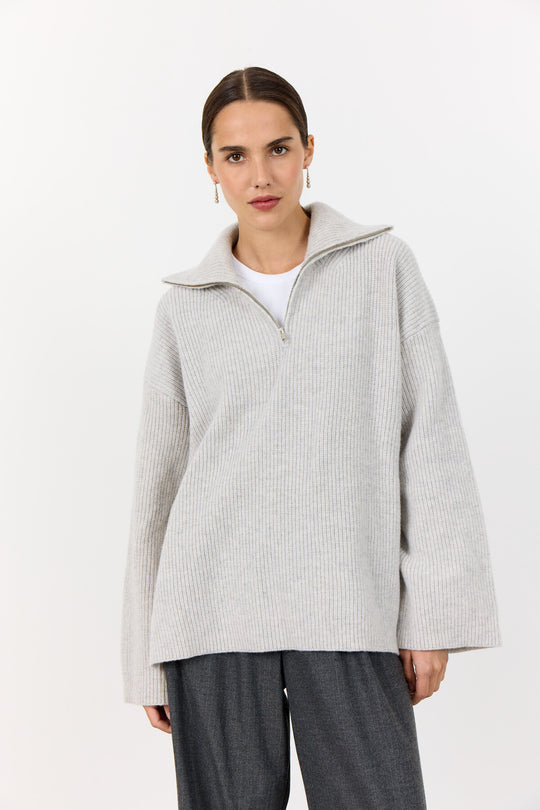 LR-PERLE 10 Pullover Grå