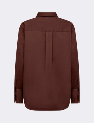 LR-ISLA SOLID 7 Skjorte Mørk brun