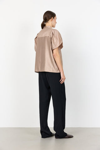 LR-OLGINE 1 Bluse Lys brun