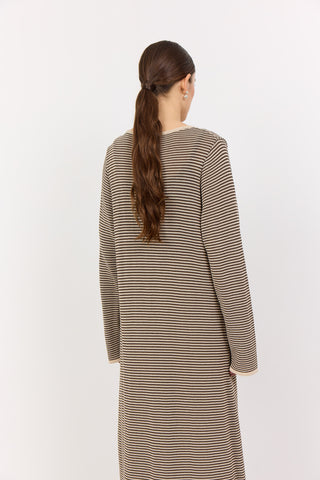 LR-LILY 2 Cardigan Mørk sand