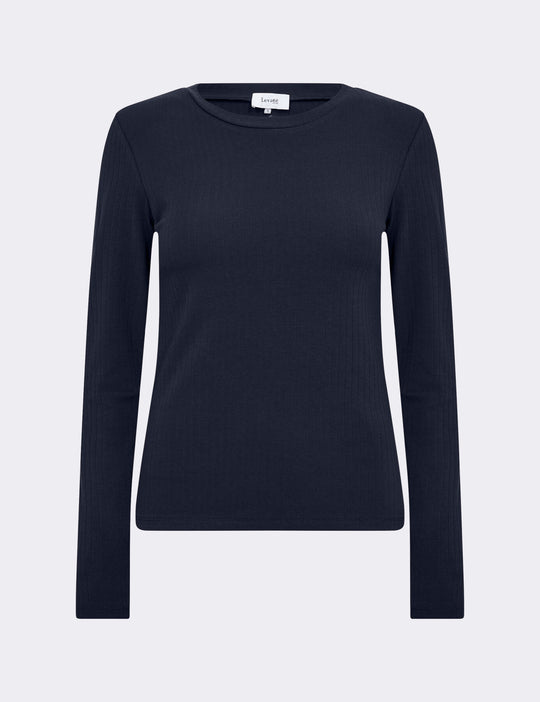 LR-NEDDIE 4 T-shirt Mørk blå