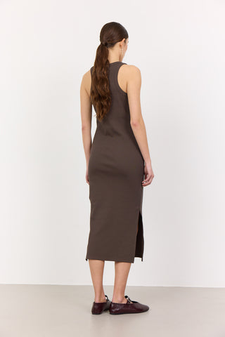 LR-NUMBIA 4 Kjole Mørk brun