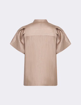 LR-OLGINE 1 Bluse Lys brun