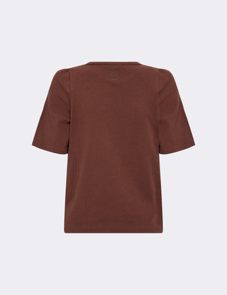 LR-NEDDIE 3 T-shirt Mørk brun