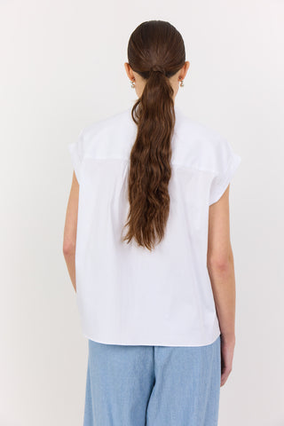 LR-ISLA SOLID 122 Bluse Hvid