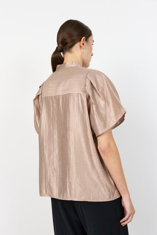 LR-OLGINE 1 Bluse Lys brun