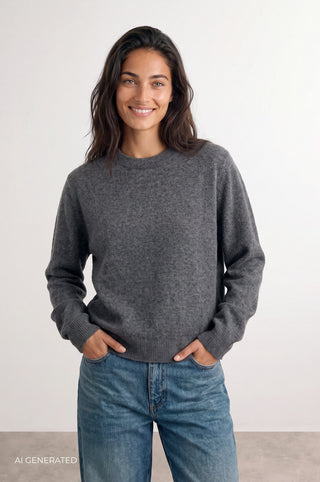 LR-ELOISE 2 Pullover Mørk grå