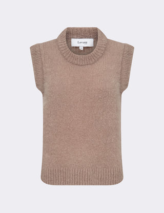 LR-NOREEN 5 Vest Lys brun