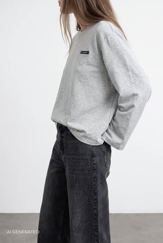 BL-ALONA ART 2 Sweatshirt Lys grå