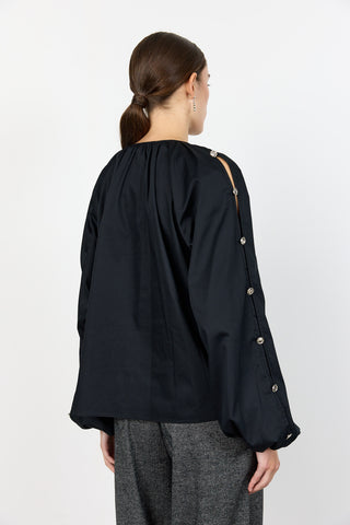 LR-ISLA SOLID 131 Bluse Sort