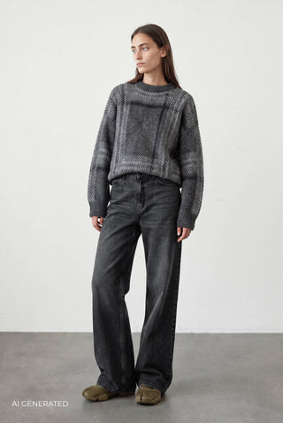 BL-AIDE 1 Jeans Mørk grå