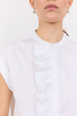LR-ISLA SOLID 122 Bluse Hvid