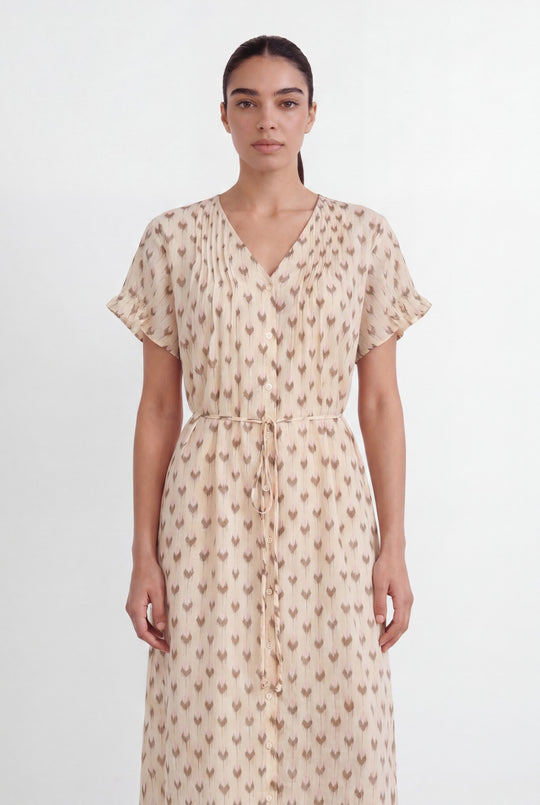 LR-RINNI 1 Kjole Lys sand