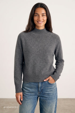 LR-ELOISE 6 Pullover Mørk grå