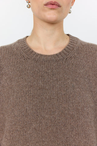 LR-PERLE 1 Pullover Lys brun