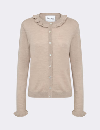 LR-ISMAILA 14 Cardigan Lys brun