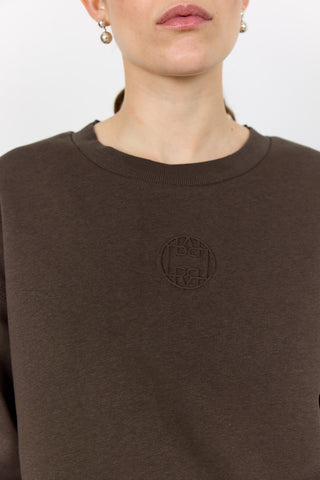 LR-NUKA 13 Sweatshirt Mørk brun