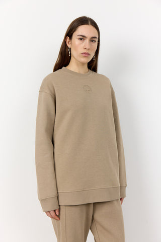 LR-NUKA 12 Sweatshirt Mørk sand