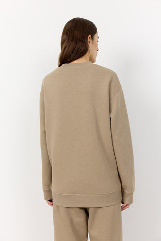 LR-NUKA 12 Sweatshirt Mørk sand