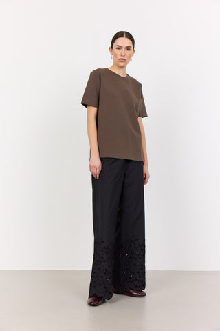 LR-KIS 1 T-shirt Mørk brun