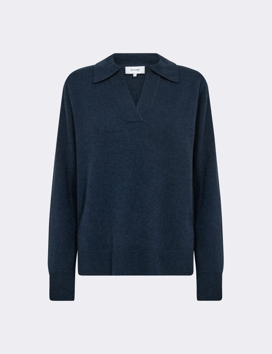 LR-ELOISE 5 Pullover Mørk blå
