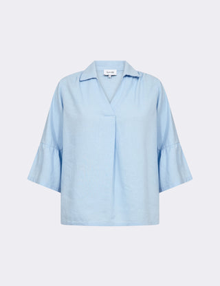 LR-NAJA 53 Bluse Lyseblå