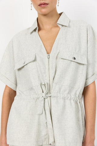 LR-PORTER 2 Bluse Lys grå