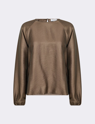 LR-NESSA 2 Bluse Lys brun