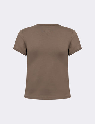 LR-PALOMA 6 T-shirt Mørk brun