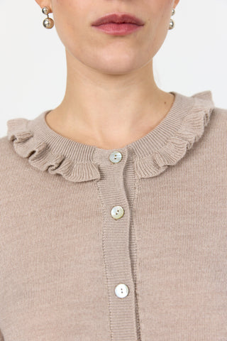 LR-ISMAILA 14 Cardigan Lys brun