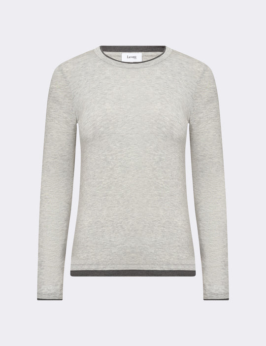 LR-JOSEPHINE 5 T-shirt Lys grå
