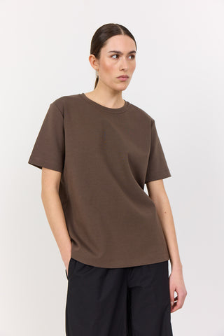 LR-KIS 1 T-shirt Mørk brun