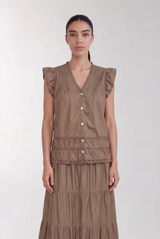 LR-ROSY 2 Bluse Brun