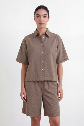 LR-RONIA 1 Skjorte Brun