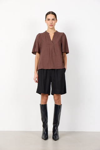 LR-NAJA 32 Bluse Brun