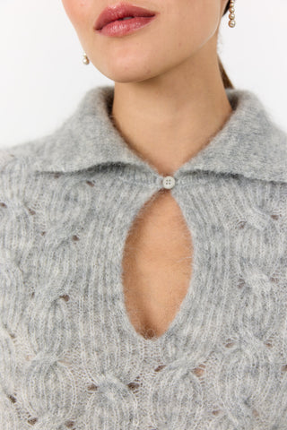 LR-NIVA 1 Pullover Lys grå