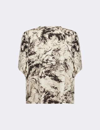 LR-LINDA 2 Bluse Mørk brun