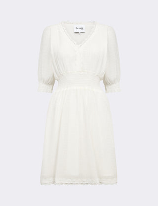 LR-LESLIE 1 Kjole Off white