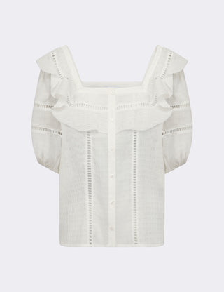 LR-LESLIE 2 Bluse Off white