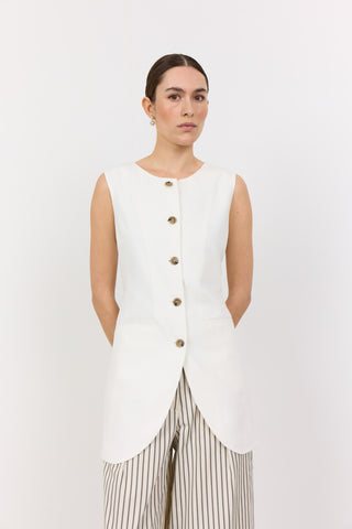 LR-LAURA 2 Vest Off white