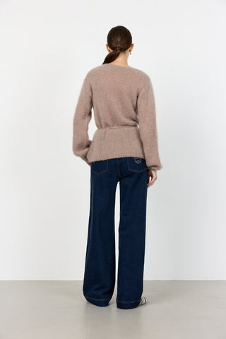 LR-NOREEN 7 Cardigan Lys brun