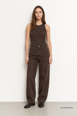 LR-KOSA 22 Jeans Brun