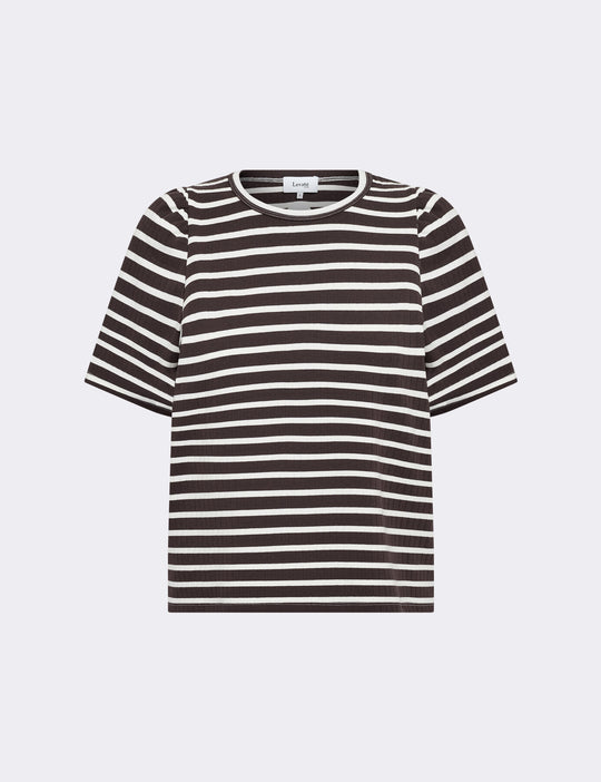 LR-NEDDIE 1 T-shirt Mørk brun
