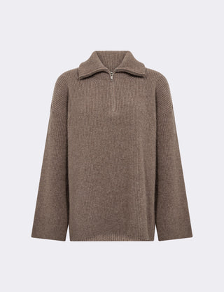 LR-PERLE 10 Pullover Lys brun