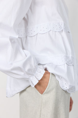 LR-ISLA SOLID 135 Skjorte Hvid